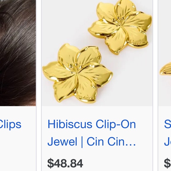 CIN CIN VILLA CUT OUT DRESS&HIBISCUS CLIPS - Picture 4 of 4